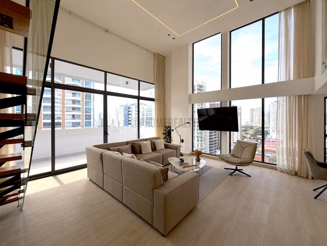 Loft Amoblado de 2 Recámaras en Venta en San Francisco, Panamá – 134 m²
