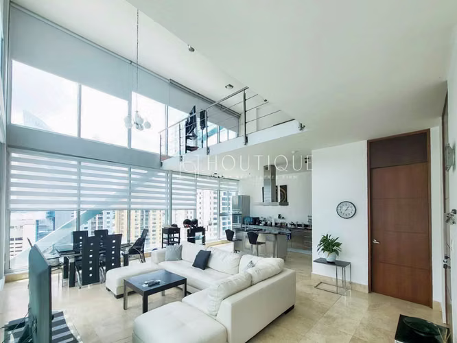 Alquiler amoblado en Punta pacifica Vista al mar y a la ciudad Estilo Loft