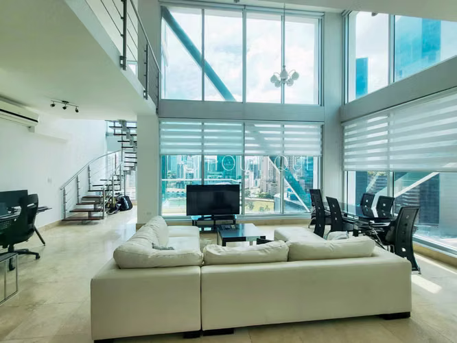 Alquiler amoblado en Punta pacifica Vista al mar y a la ciudad Estilo Loft - Imagen 6