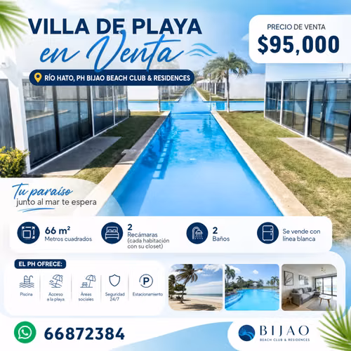 Villa Amoblada en Venta – Ibiza Village Bijao $95,000 Negociable
