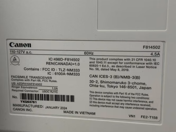 IMPRESORA CANON imageCLASS MF656Cdw LÁSER COLOR – POCO USO