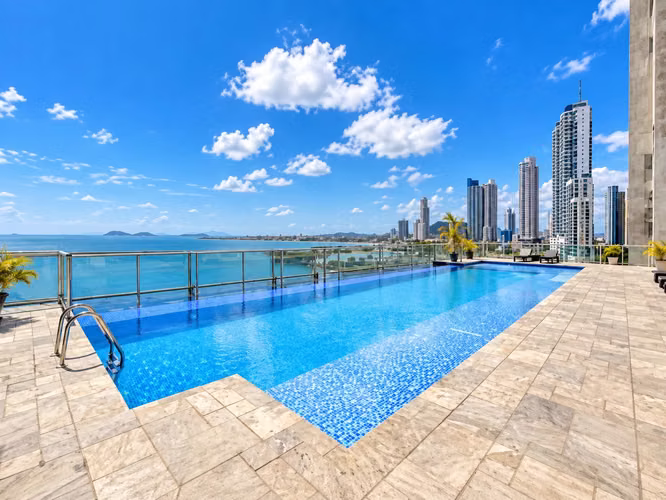 APARTAMENTO AMOBLADO EN AV BALBOA 3 REC 271M FRENTE AL MAR WATERS