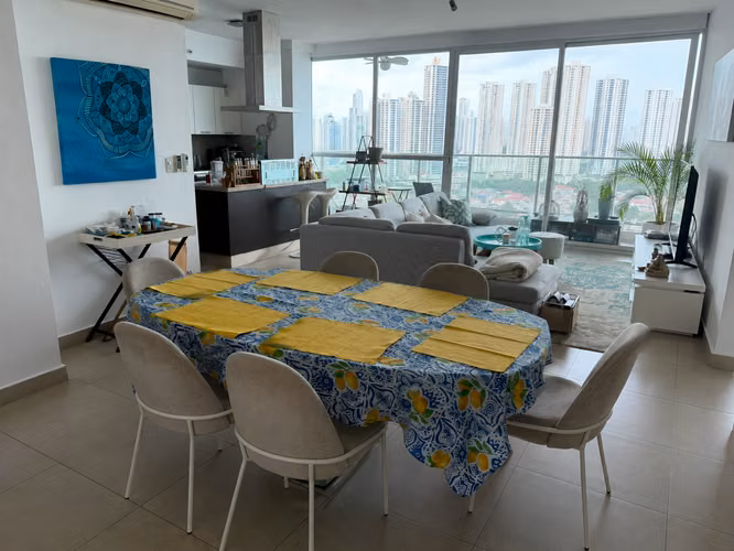 Apartamento en Punta Pacifica I amoblado I 1 Rec I con balcón y vista al mar