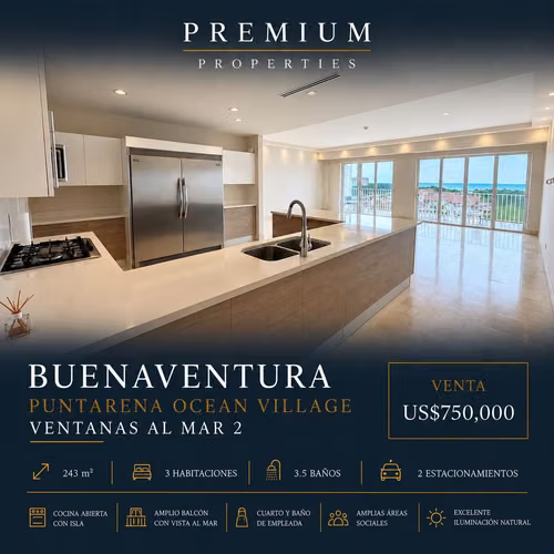 Apartamento en Buenaventura | Ventanas al Mar 2, Puntarena Ocean Village