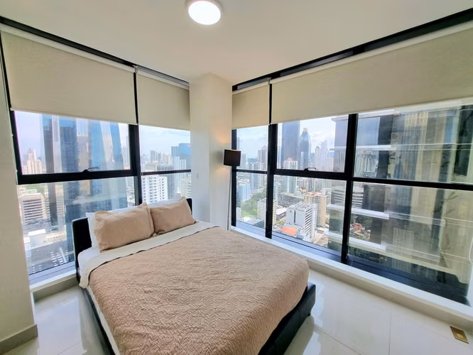 1 HAB AMOBLADO · PISO ALTO · ÁREA BANCARIA · DOWNTOWN - Imagen 5