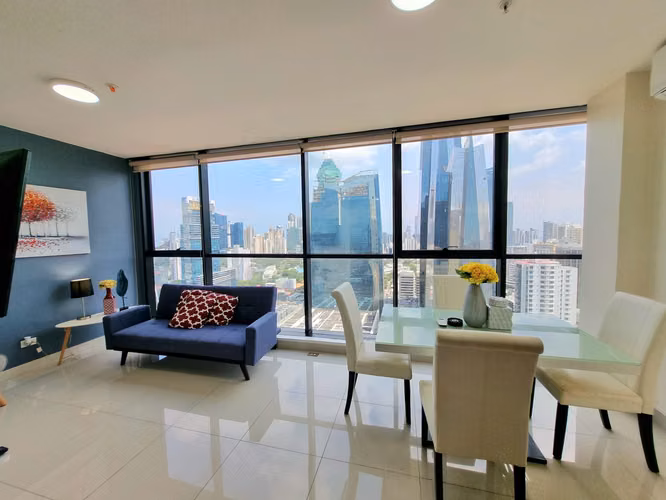1 HAB AMOBLADO · PISO ALTO · ÁREA BANCARIA · DOWNTOWN