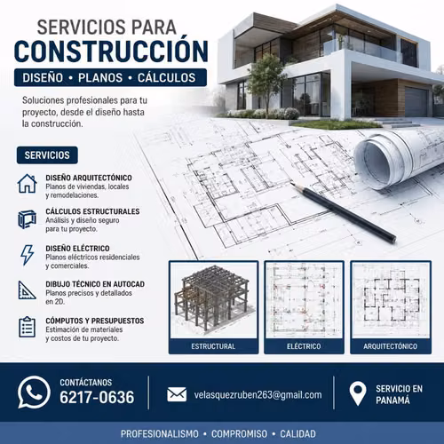 SERVICIOS DE DISEÑO Y CÁLCULOS PARA CONSTRUCCIÓN