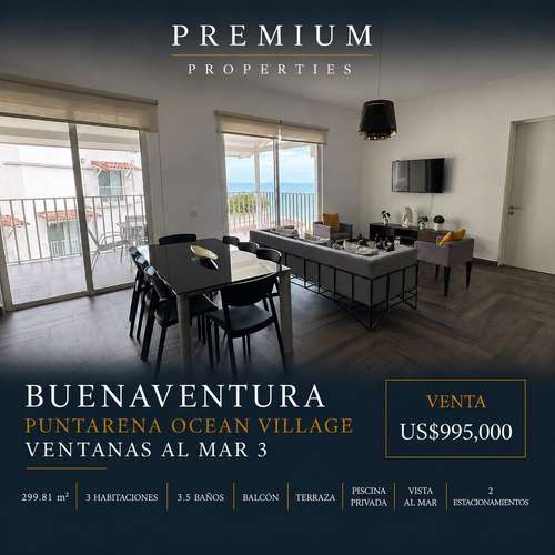 Apartamento en Buenaventura | Ventanas al Mar 3, Puntarena Ocean Village