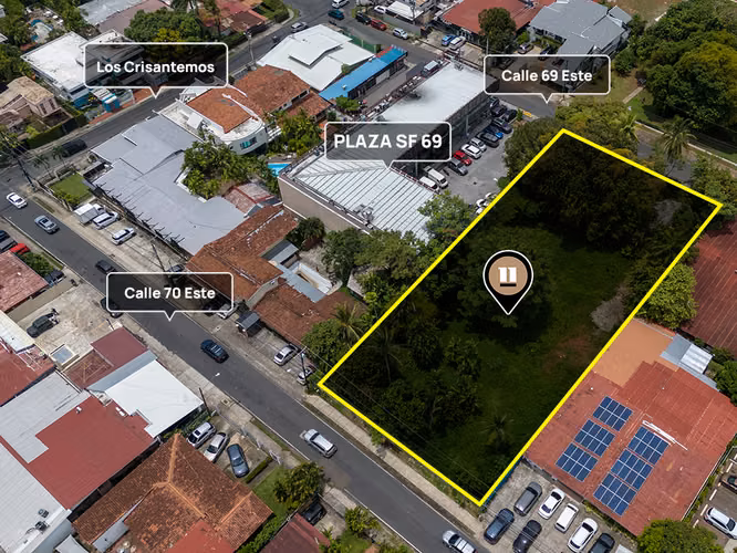 Se vende Terreno en San Francisco 2,250m2