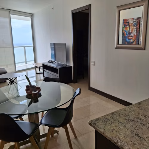 * Apartamento en Punta Pacifica I 1 Rec I amoblado I con balcon y vista al mar