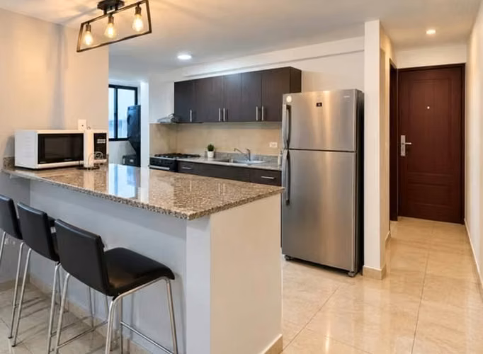 $900 ALQUILO EN CONDADO DEL REY SOLO LINEA BLANCA DE 80 MTS2 CON 2 RECAMARAS  NJ - Imagen 3