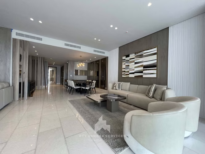 ALQUILER DE APARTAMENTO AMUEBLADO DE LUJO  329m2 PUNTA PAITILLA