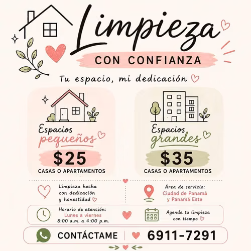 Cleaning of houses and apartments