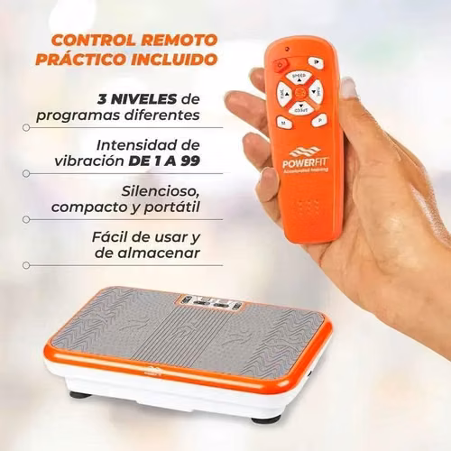 Plataforma Vibratoria y Oscilatoria Power Fit para Tonificar y Adelgazar