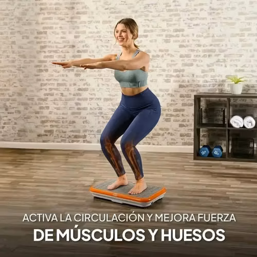 Plataforma Vibratoria y Oscilatoria Power Fit para Tonificar y Adelgazar