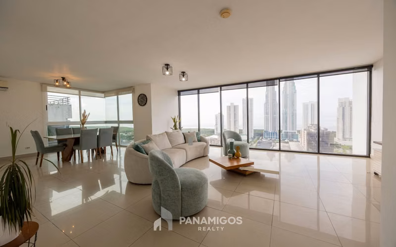 Apartamento de 3 habitaciones amoblado en Costa Del este
