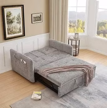 Sofa cama con porta vasos