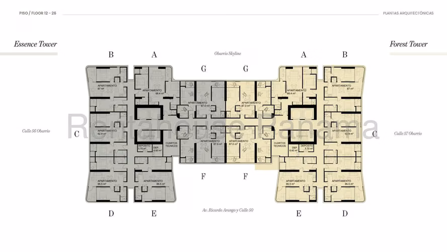 Venta Apartamento 2 Recamaras en Preventa | 83 m2 | The Well, Obarrio - ALYC 27-1848 - Imagen 7