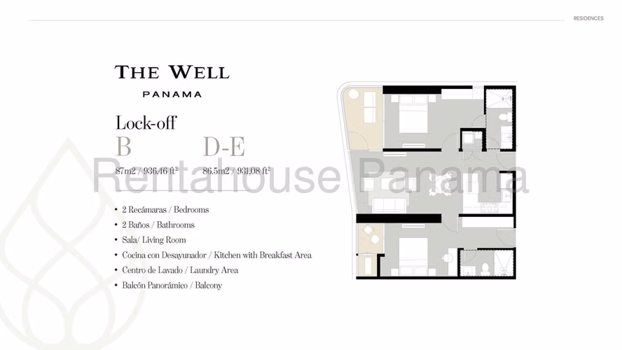Venta Apartamento 2 Recamaras en Preventa | 83 m2 | The Well, Obarrio - ALYC 27-1848 - Imagen 12