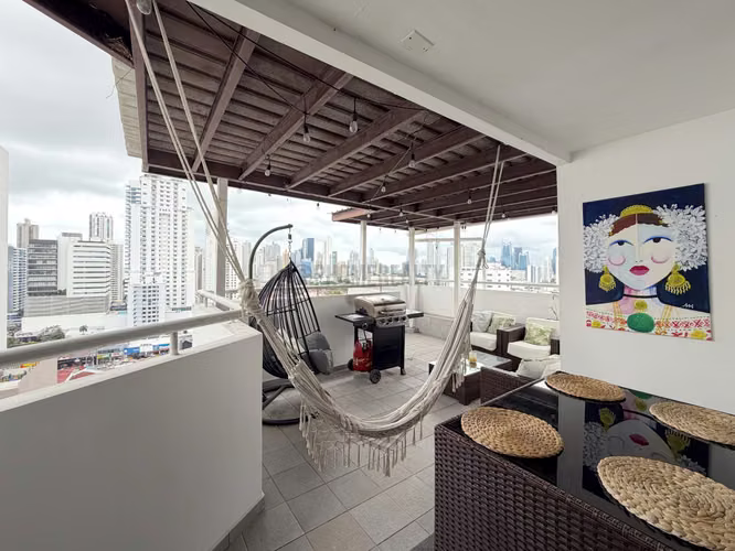 Apartamento Amoblado de 3 Recámaras en Alquiler en San Francisco – 180 m² con Amplia Terraza - Imagen 13