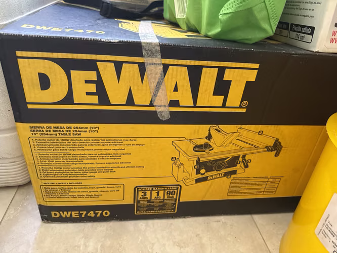 Table Sierra Dewalt 254mm (10 