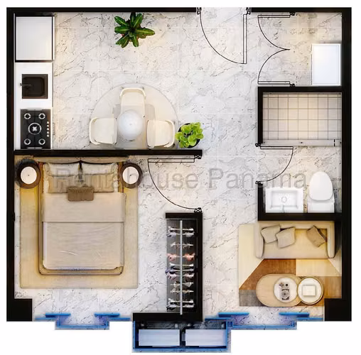 Venta Apartamento 1 Recamara en Preventa | 59 m2 | The Walker Wellness Center, Calle 50 - ALYC 27-730