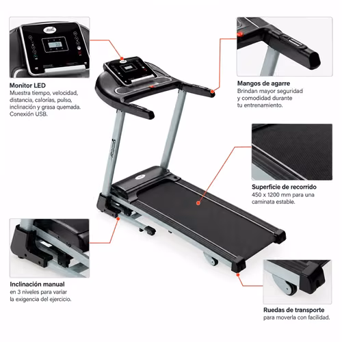 Se vende caminadora Gym Trainer de 1.75 HP, precio negociable