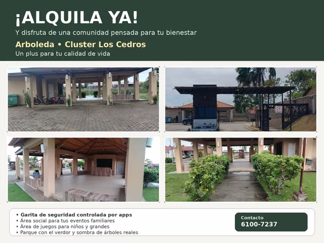 Alquila tu nuevo hogar en Arboleda Cluster Los Cedros del West.  - Imagen 2