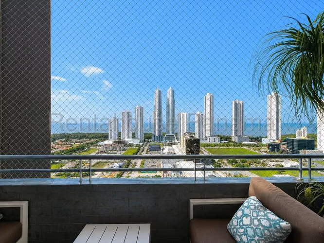 Alquiler Apartamento 3 Recamaras Vista al Mar 314 m2 Costa del Este - ALYC 27-1244
