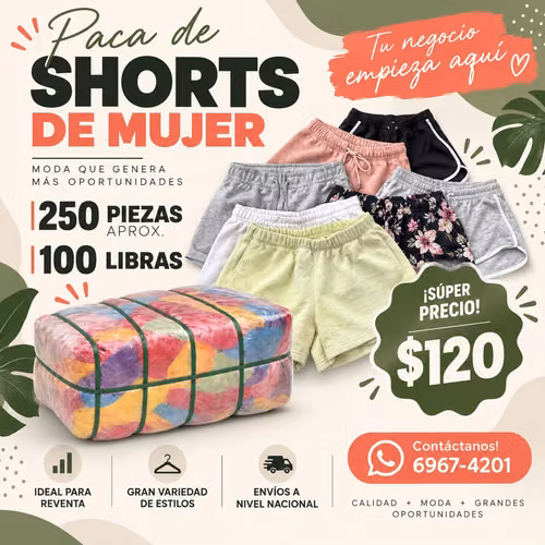 Vendo pacas de 100 libras de Vestido de Baños de mujer, Shorts de Mujer y Tshirts de mujer - Imagen 2