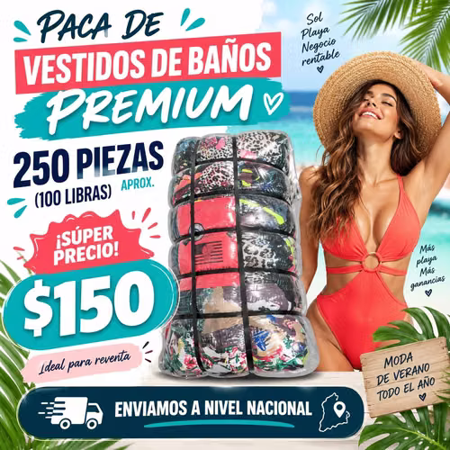 Vendo pacas de 100 libras de Vestido de Baños de mujer, Shorts de Mujer y Tshirts de mujer - Imagen 3