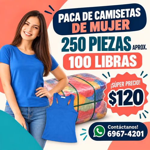 Vendo pacas de 100 libras de Vestido de Baños de mujer, Shorts de Mujer y Tshirts de mujer