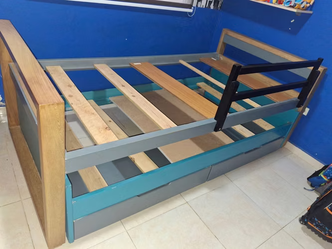Cama con cama auxiliar y 2 gavetas  - Imagen 2