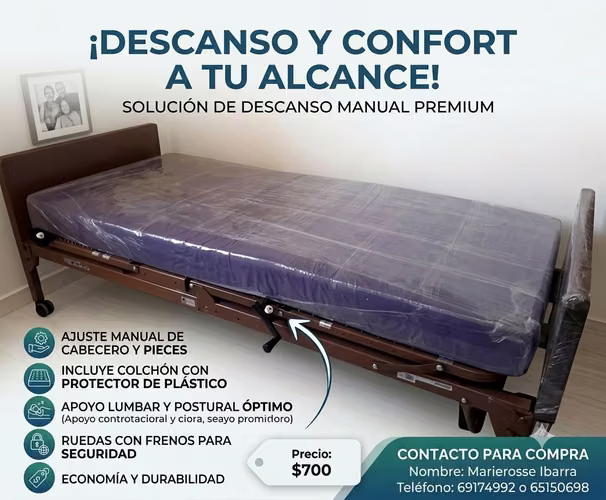 On sale! Hospital bed Manual with Pendant