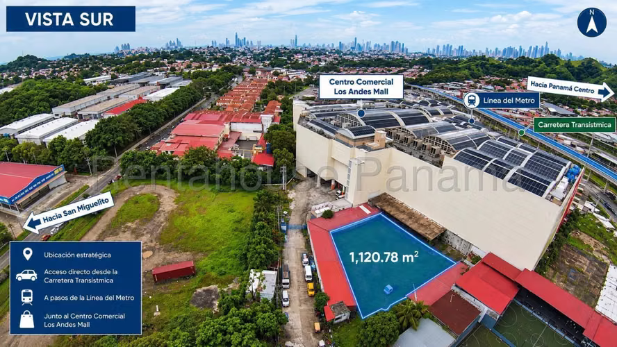 Venta de Terreno Transistmica Centro Comercial Los Andes Mall   AK - Imagen 2