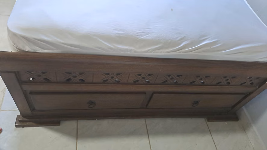 Cama doble full con colchon semiortopedico 
