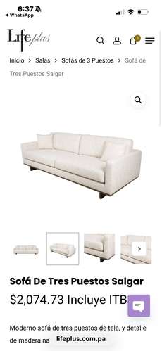 Sofa nuevo life plus 