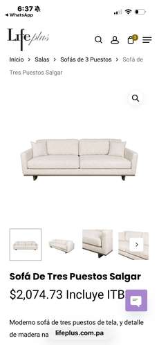 Sofa nuevo life plus 
