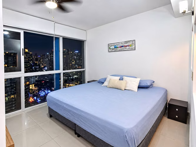 Apartamento en Bella Vista I amoblado I 1 Rec I con vista a  la ciudad
