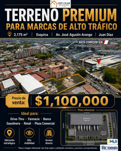 PREMIUM GROUND IN STRATEGIC LOCATION FOR HIGH TRAFFIC MARKS