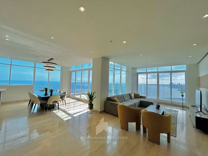 COSTA DEL ESTE - APARTAMENTO EN ALQUILER | 217 M2 | TOTALMENTE AMUEBLADO - ESPECTACULAR VISTA AL MAR