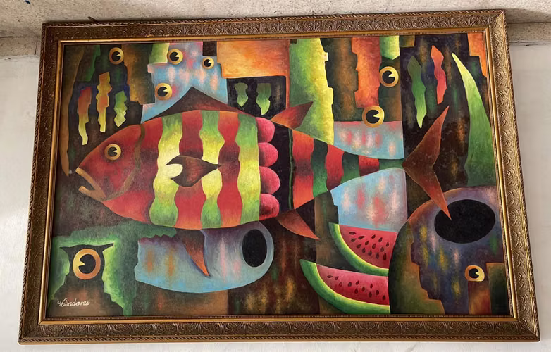 SOLD WORK OF ART BY THE NICARAGUAN ARTIST