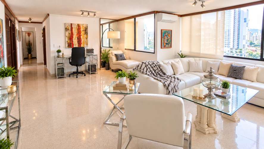 Rental furnished apartment, very spacious.