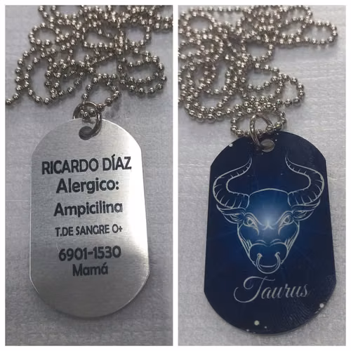 Placas personalizadas y de identificación en aluminio