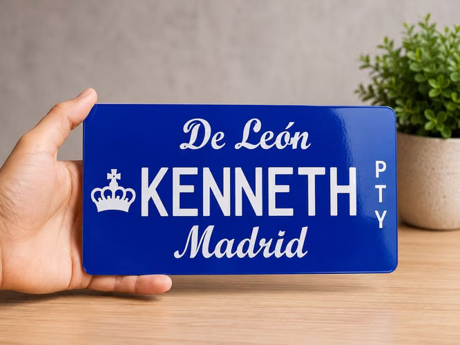 Placas personalizadas y de identificación en aluminio