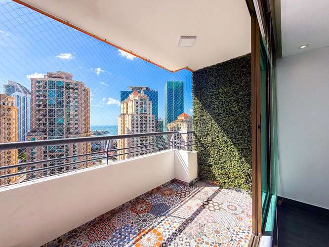 Apartamento en alquiler en Punta Pacífica Panamá – 3 habitaciones, línea blanca y excelente ubicación