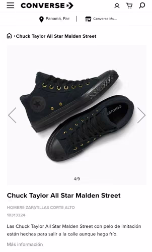 CONVERSES negras Chuck Taylor All Star Malden Street 