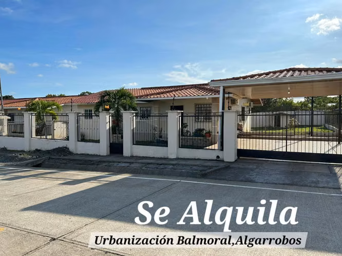 Se alquila casa sin muebles , cercada portón eléctrico 650