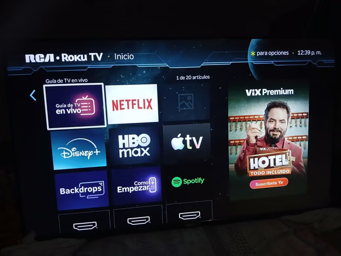 VENDO SMART TV RCA ROKU DE 43"