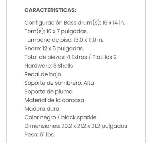 Batería Ludwig negra 